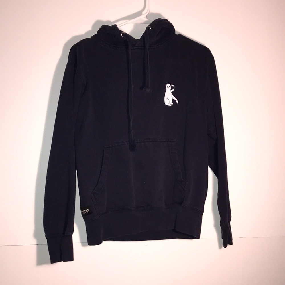 Navy blue ripndip hoodie